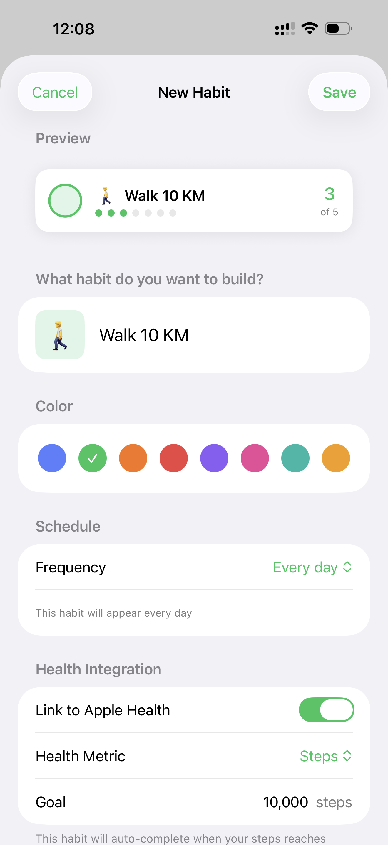 Quietly App - New Habit